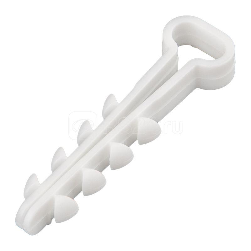 Купить Дюбель-хомут нейлоновый прямоугольный 5-8мм бел. (уп.100шт ...