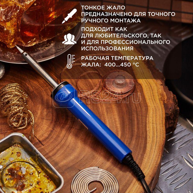 Купить паяльник с деревянной ручкой 60w (instrument38) в Москве —  Электрика24