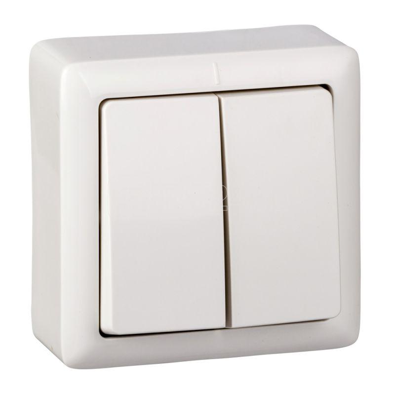 Выключатель 2-кл. ОП Хит 6А IP20 250В бел. SE VA56-232-B купить