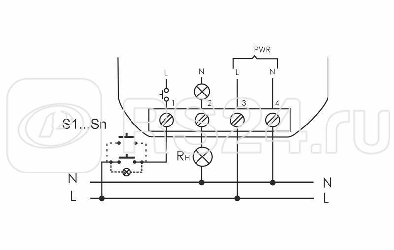 Bis 402 импульсное реле схема подключения