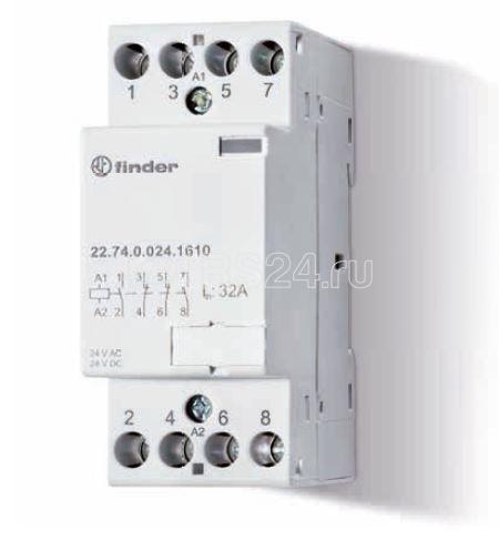 Контактор модульный 24в ac dc. Контактор модульный tgch1n-4040 4no 40a 230vac мех.индикация 3м. Контактор 24в AC. Finder 22.32.0.120.4320.