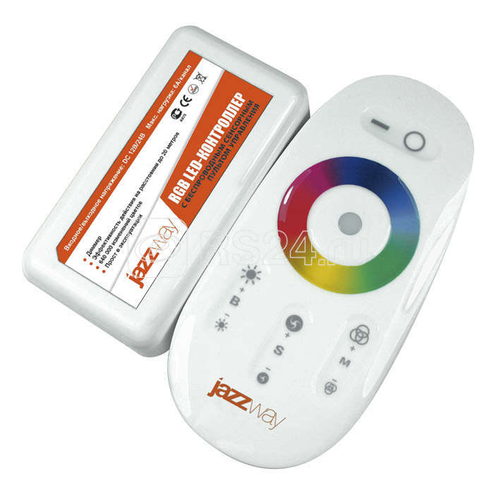 Контроллер RGB PRC-4000HF WH 12/24В 216/432Вт бел. JazzWay 1007957 купить в интернет-магазине RS24