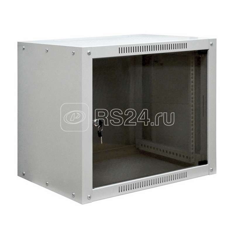 Шкаф 19дюйм linea w 6u 600х450мм настен стекл дверь ral7035 itk lwr3 06u64 gf