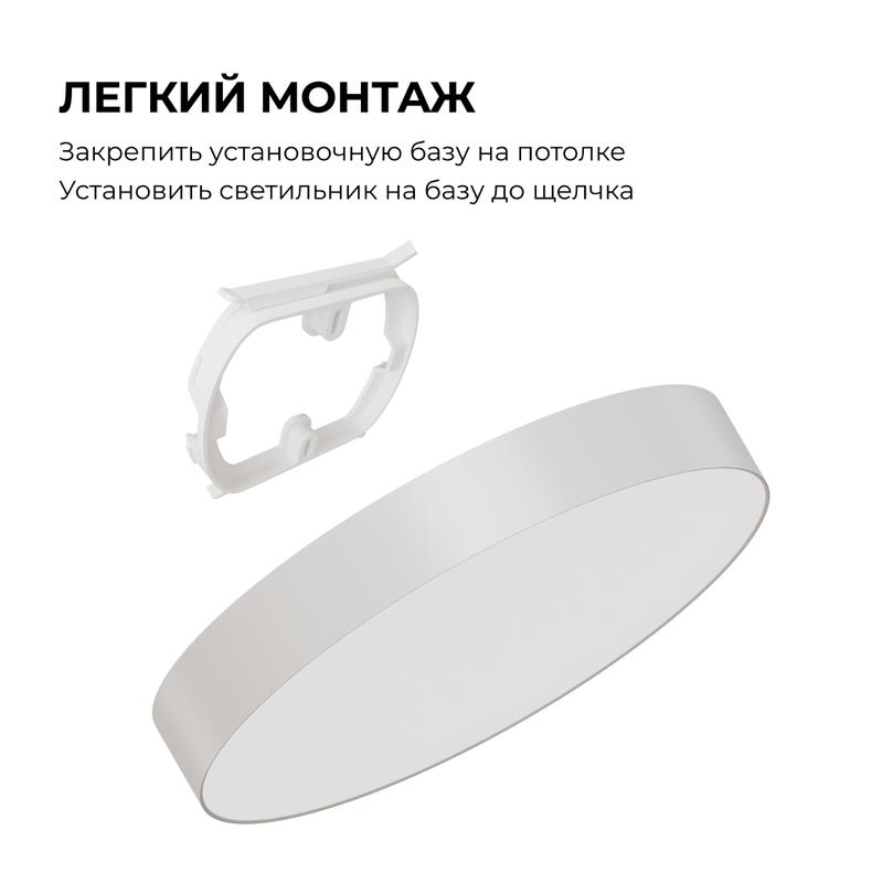 Светильник светодиодный MIN 18Вт 4000К IP20 1620лм 230В 50Гц d170х35мм накладной бел. Apeyron 18-155