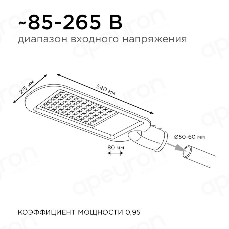 Светильник светодиодный 150Вт 5000К IP65 16500лм 230В 50Гц КСС 