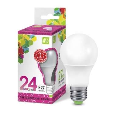 Лампа светодиодная LED-A65-standard 24Вт грушевидная матовая 6500К холод. бел. E27 2160лм 210-240В ASD 4690612014289