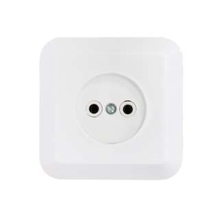 Розетка 1-м СП 16А IP20 без заземл. бел. Bylectrica РС16-204