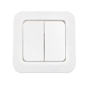Выключатель 2-кл. СП 10А IP44 бел. Bylectrica С5 4-001