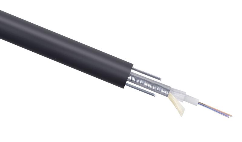Кабель волоконно-оптический STW-9-01х16-ST-SW-PE-OUT 9/125 одномод. 16 волокон loose tube бронир. стальн. лентой и стальн. проволоками для внешн. прокладки -40 - +70град.C PE черн. (м) Cabeus 10122c