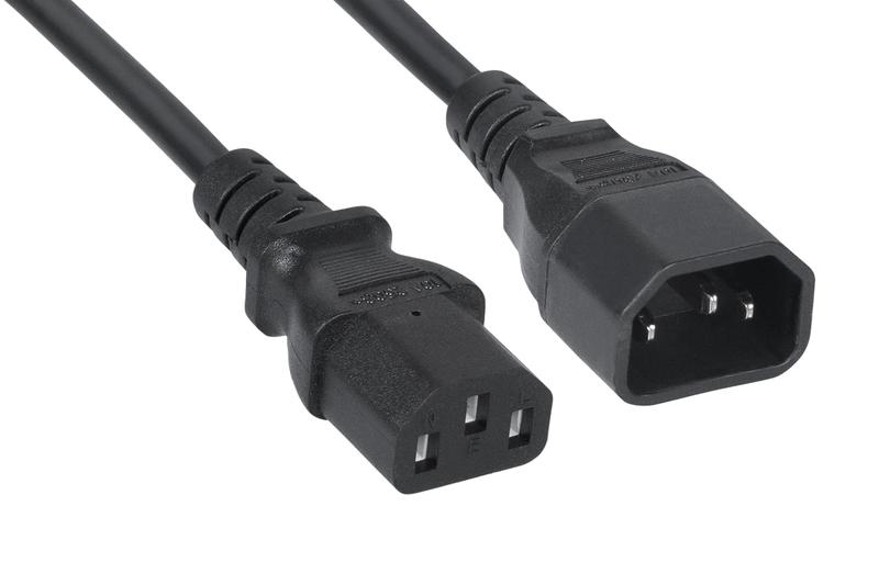 Кабель питаниямонитор-компьютер IEC 320 C13-IEC 320 C14 (3х1.0) PC-189-VDE-1.0-1.2M 1.2м Cabeus 11017c