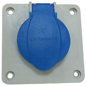 Розетка промышленная Schuko с рамкой Cetinkaya Pano CP6902