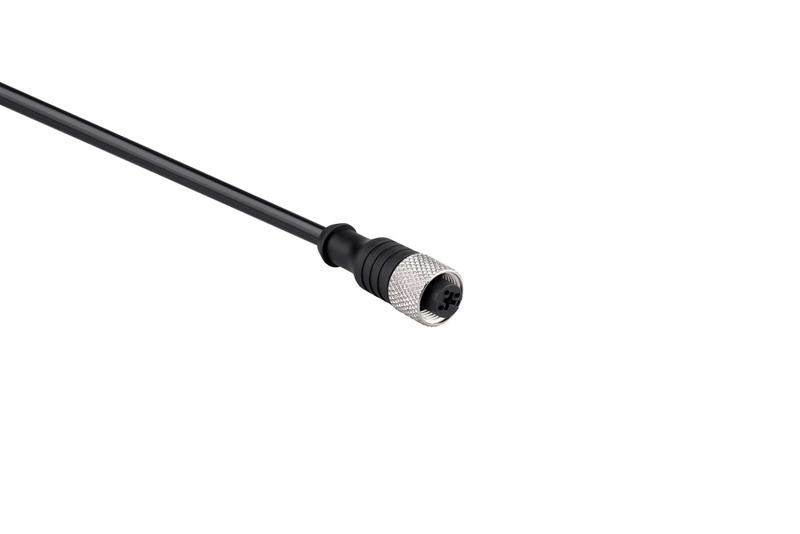 Кабель соединительный 5м с гнездом M12х3 ПУ IP68 EMAS SKM12P3YXP5