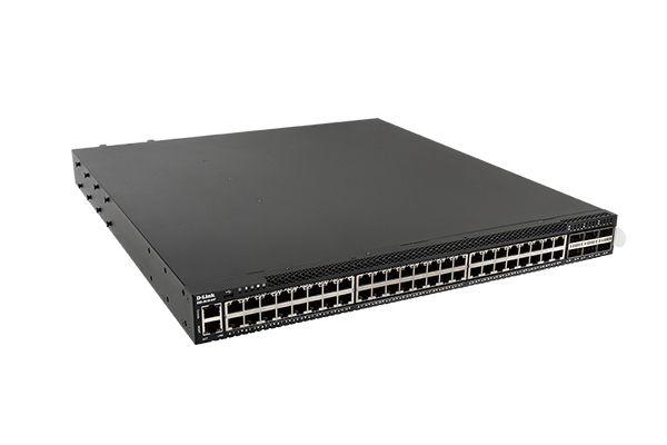 Коммутатор управляемый стекируемый L3 DXS-3610-54T/A1ASI с 48 порт. 10GBase-T; 6 порт. 100GBase-X QSFP28; 2 ист. пит. AC и 5 вентиляторов D-Link 1816603