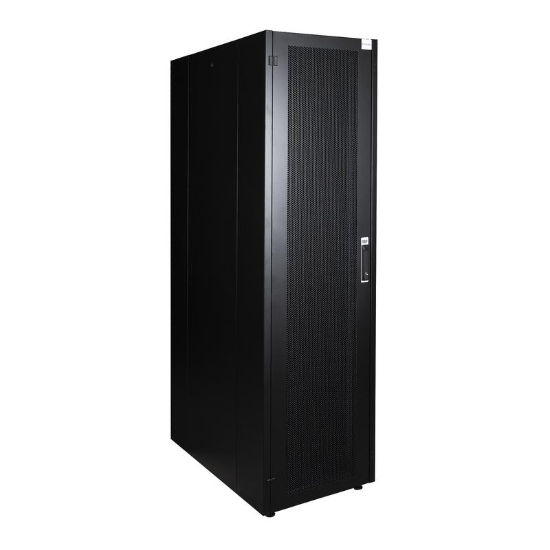 Шкаф напольный 19дюйм 26U 600х1000 передн. дверь перфорир.; задн. стенка перфорир. черн. Datarex DR-721231