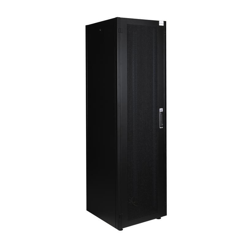 Шкаф напольный 19дюйм 42U 600х600 передн. дверь перфорир.; задн. стенка перфорир. черн. Datarex DR-721501