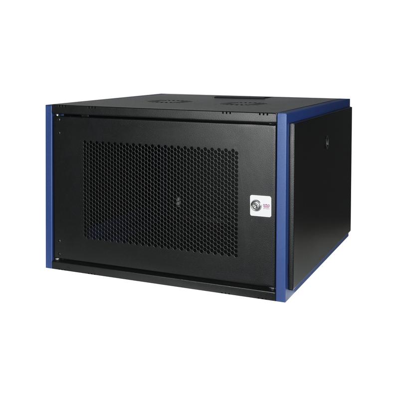 Шкаф настенный 19дюйм 7U 600х600 дверь перфорир. черн. Datarex DR-620021