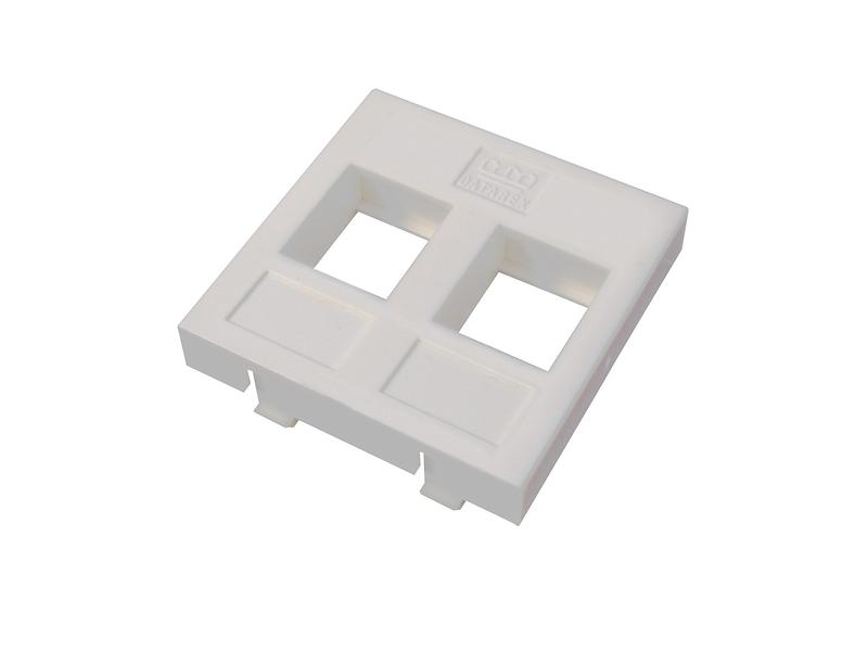 Адаптер Mosaic 45х45ммдля модуля Keystone 2 порта бел. Datarex DR-5303