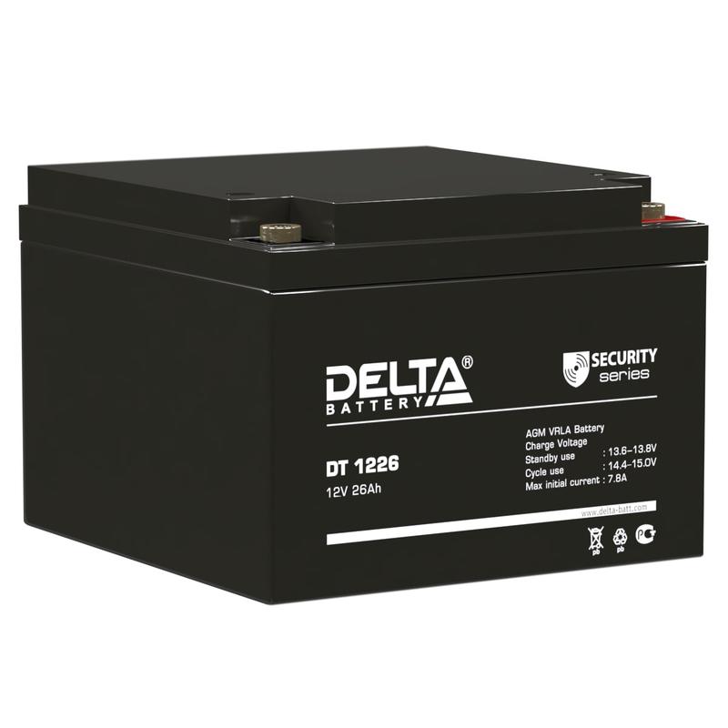 Аккумулятор ОПС 12В 26А.ч DT 1226 Delta 4614010040010