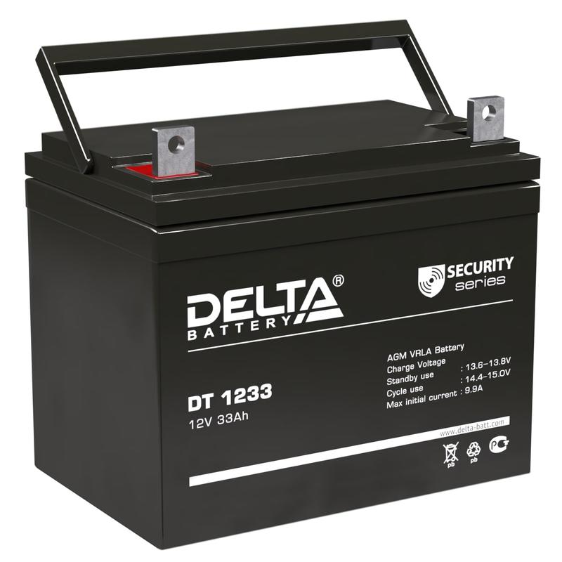 Аккумулятор ОПС 12В 33А.ч DT 1233 Delta 4614010040009