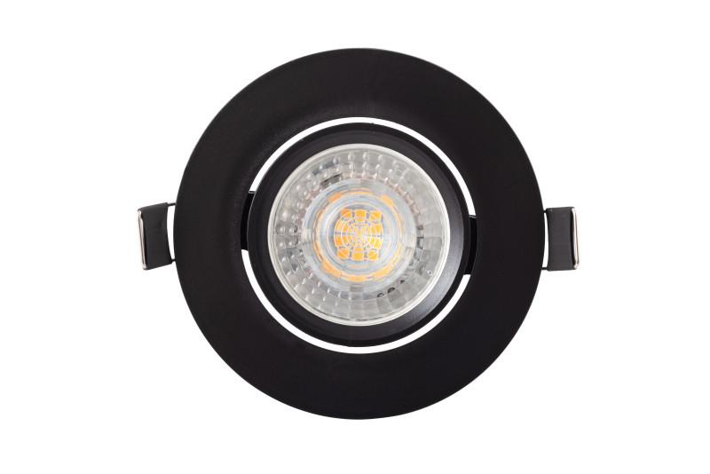 Светильник 10Вт GU5.3 IP20 LED встраив. пластик черн. DENKIRS 529035