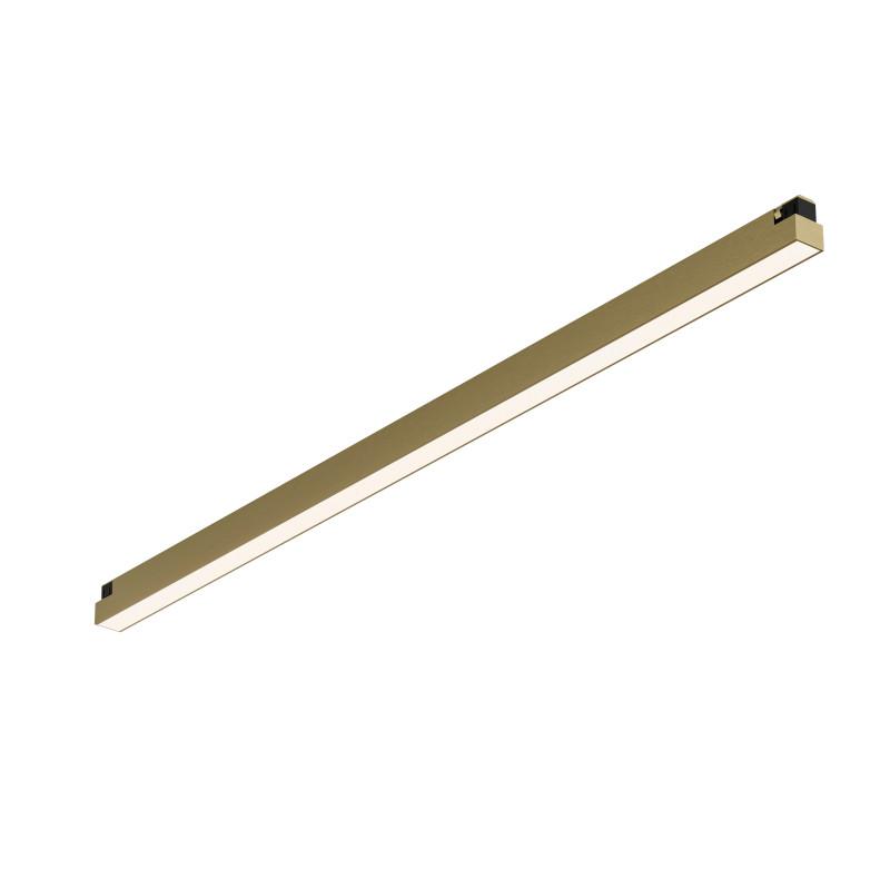 Светильник трековый SHINE LINEAR 24Вт 3000К IP20 48В DC 601х19х27 RA90 со светодиодом алюм. сатинированная латунь DENKIRS 764338