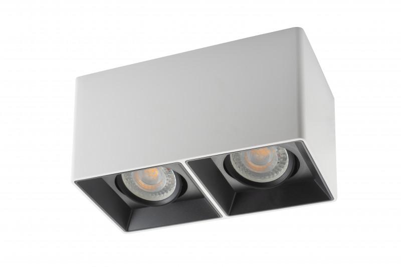 Светильник 10Вт GU5.3 IP20 LED накладной пластик бел./черн. DENKIRS 628025