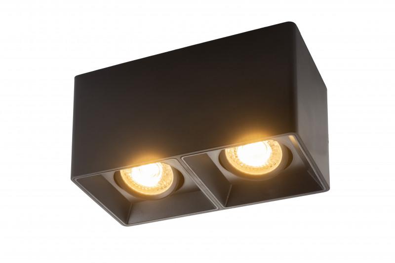 Светильник 10Вт GU5.3 IP20 LED накладной пластик черн. DENKIRS 628024