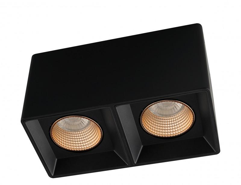 Светильник 10Вт GU5.3 IP20 LED накладной пластик черн./бронз. DENKIRS 654440
