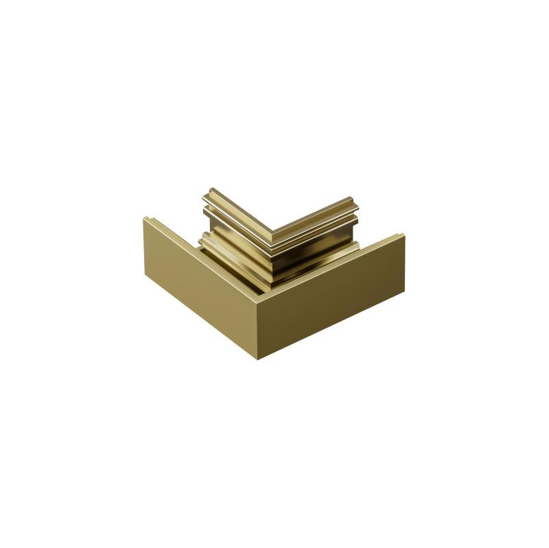 Элемент угловой для трека SHINE BASE 90град. потолок-потолок алюм. сатинированная латунь DENKIRS 764358