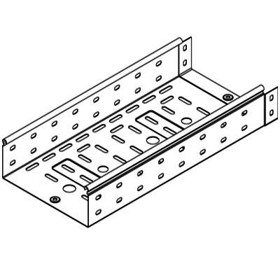 Лоток листовой перфорированный 200х50 L3000 нерж. сталь 0.8мм DKC 35264INOX