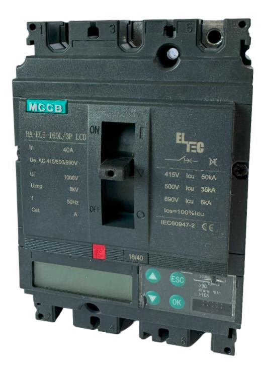 Выключатель автоматический MCCB BA-EL6-160L/3P 160А LCD (электронный Micrologic 5.0E ICU:50KA) ELTEC 1352160
