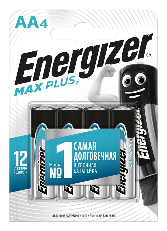 Элемент питания алкалиновый AA/LR6/316 Max Plus BL4 (блист.4шт) Energizer E301325004