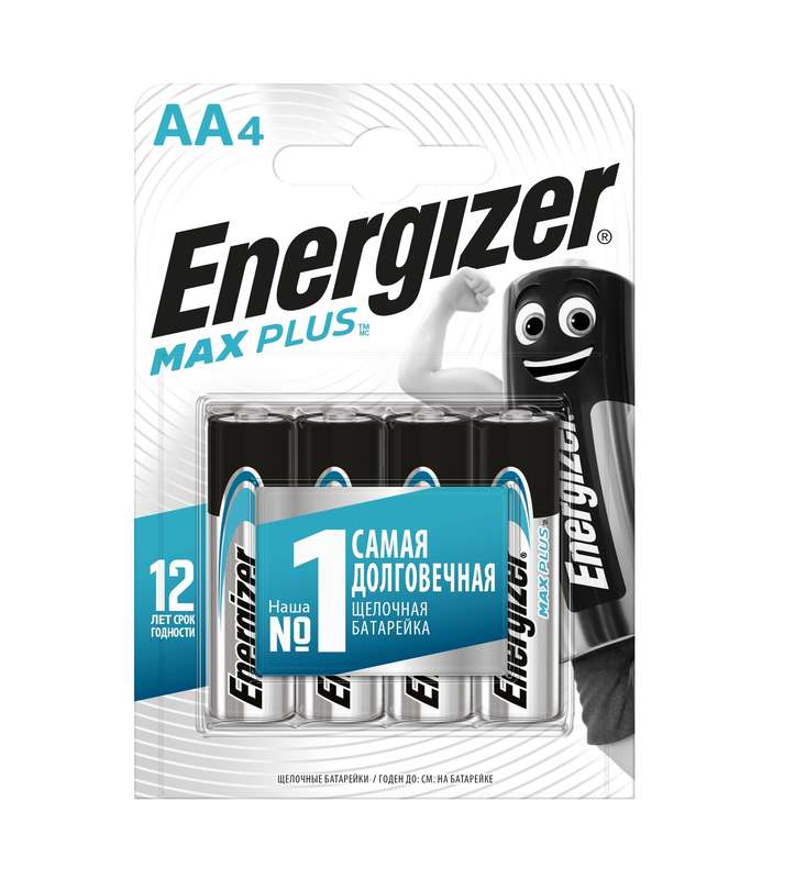 Элемент питания алкалиновый AA/LR6/316 Max Plus BL4 (блист.4шт) Energizer 696142