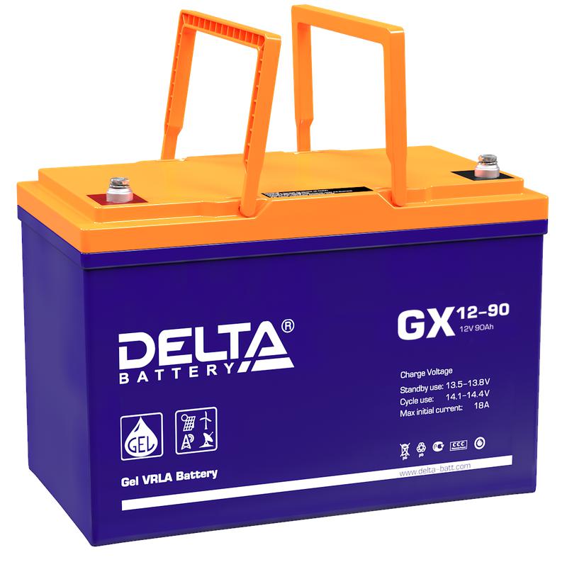 Аккумулятор 12В 90А.ч GX 12-90 Delta 4614010170018