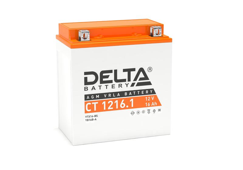 Аккумулятор стартерный 12В 16А.ч CT 1216.1 Delta 3401010030024