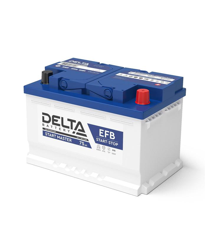 Аккумулятор 12В 75А.ч START MASTER EFB Delta 3401010420010