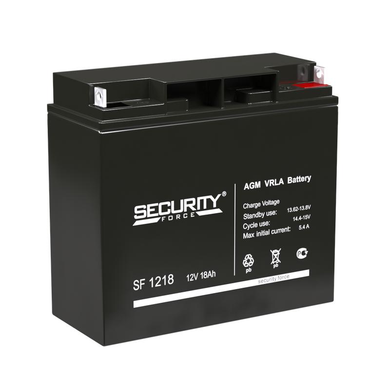 Аккумулятор ОПС 12В 18А.ч SF 1218 Security Force 4614030010012