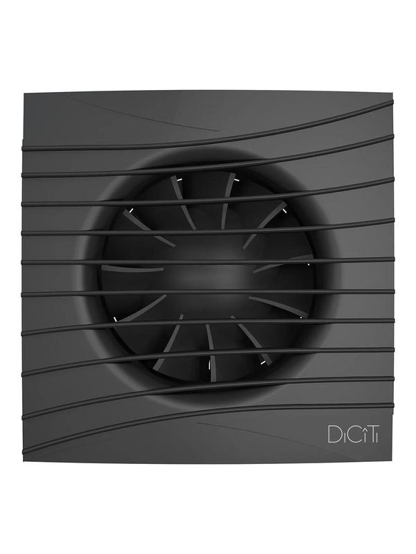 Вентилятор накладной SILENT D100 обратн. клапан Matt black DiCiTi SILENT 4C Matt black