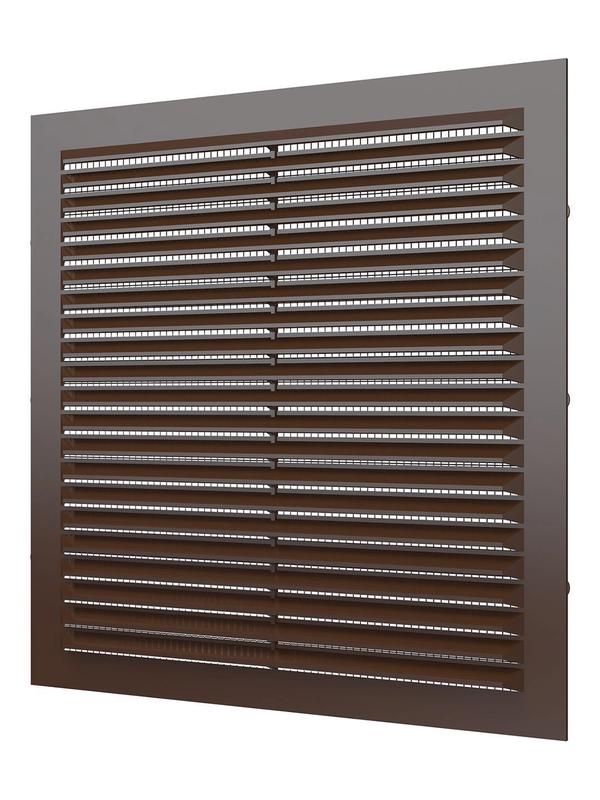 Решетка вентиляционная вытяжная 235х235 корич. ERA 2323С кор