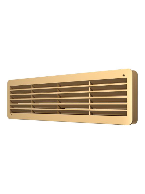 Решетка вентиляционная ДП фланец 432х117 переточная 450х131 пластик Beige ERA 4513ДП беж