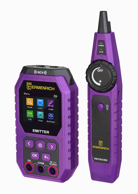 Тестер кабельный с мультиметром Ping SM75 Ermenrich 84553