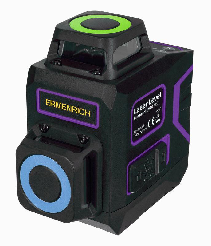 Уровень лазерный PRO LV40 фиолет. Ermenrich 84633