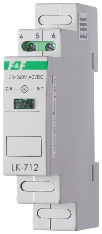 Указатель напряжения LK-712 (сигнализация наличия 1ф 35мм 230В IP20 монтаж на DIN-рейке) F&F EA04.007.001