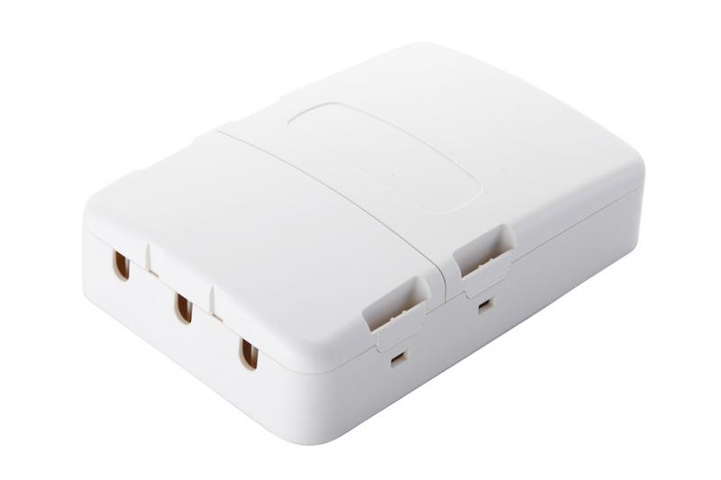 Коробка настенная 3-порт. 2 секции бел. Eurolan 12B-13-33WT