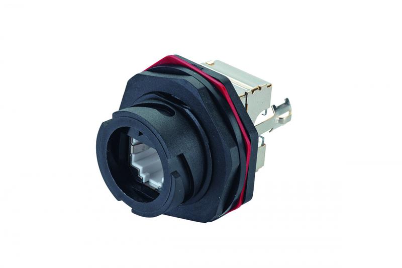 Модуль Industrial кат.6 FTP крышка черн. Eurolan 16B-F6-67BL