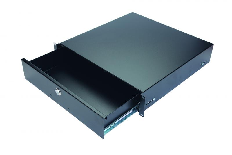 Ящик для документации выдвижной 2U 460мм Eurolan 60A-12-02-11BL