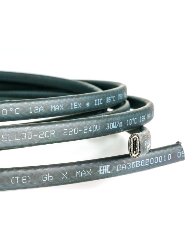 Кабель нагревательный саморег. строительного применения (кровли; трубы) 30Вт/м 16AWG термопласт Exth