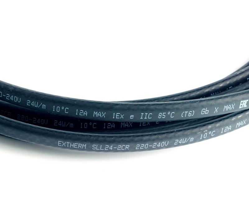 Кабель нагревательный саморег. строительного применения (кровли; трубы) 30Вт/м 16AWG термопласт Exth