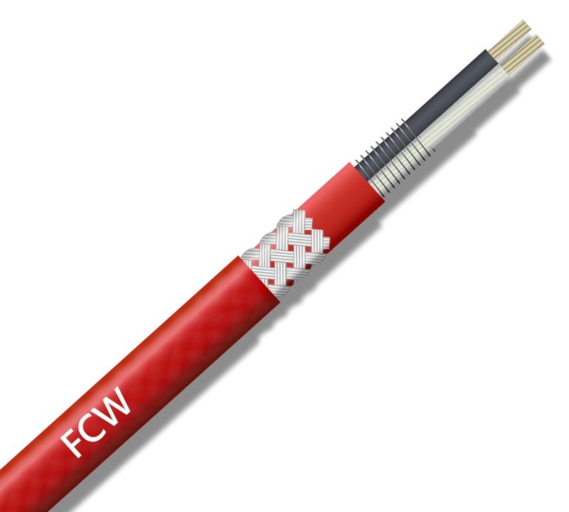 Кабель нагревательный резистивный зональный 10Вт/м фторопласт Extherm 10FCW-CT