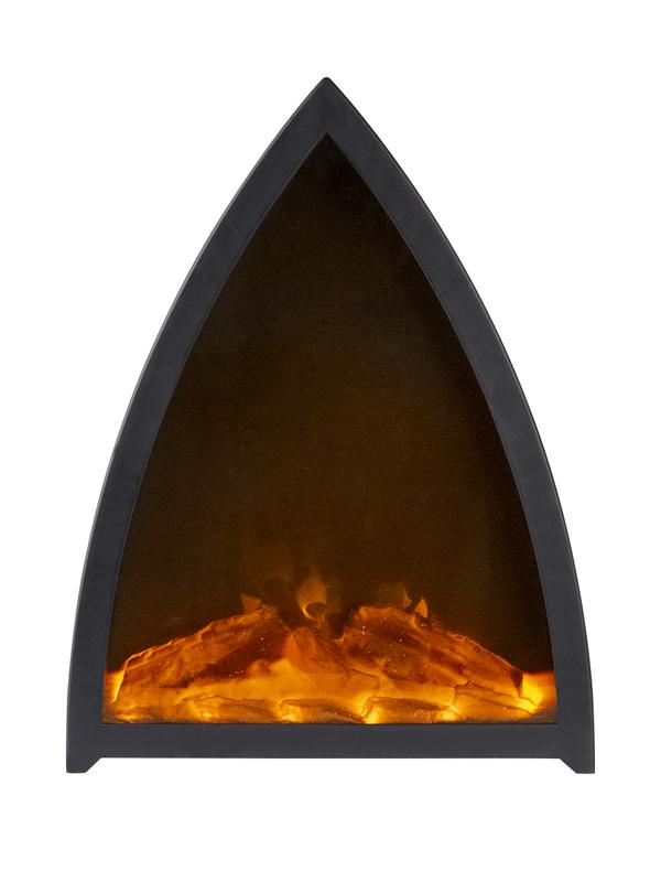 Светильник светодиодный "Камин" FL-H37 USB IP20 373х291х125 треугол. USB/элементы питания 3хC/LR14 (